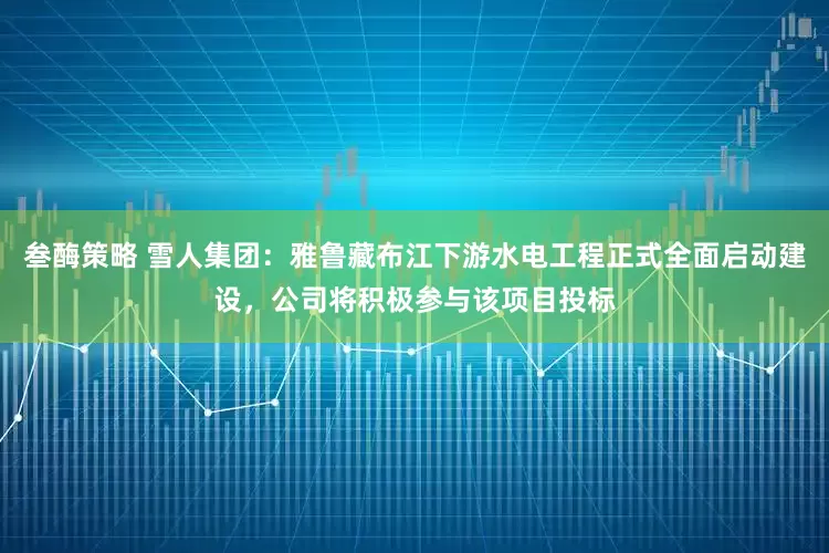 叁酶策略 雪人集团：雅鲁藏布江下游水电工程正式全面启动建设，公司将积极参与该项目投标
